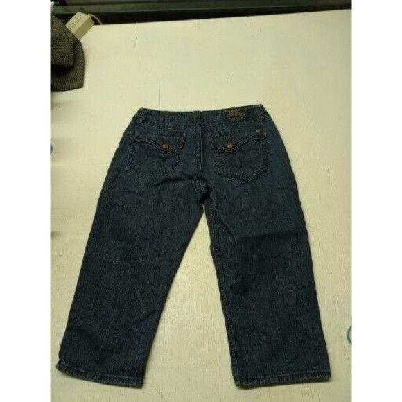 Bootheel Trading Co. Womens Jean Capri Kennett By Sheryl Crow 32x18 Blue Denim - Picture 5 of 5